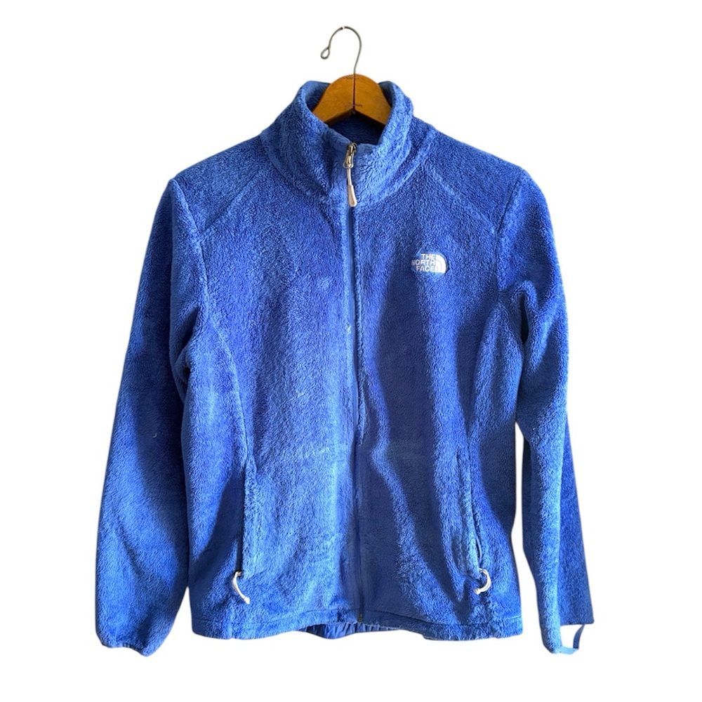 The North Face Royal Blue Fuzzy Zip Up Fleece Jacket